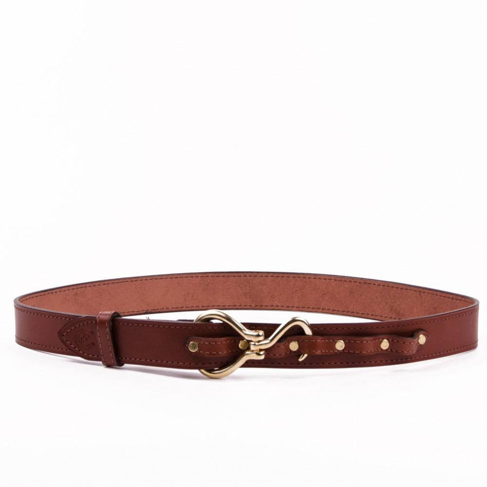 Clever with Leather Hoofpick Belt - Medium Brown - Saratoga Saddlery & International Boutiques