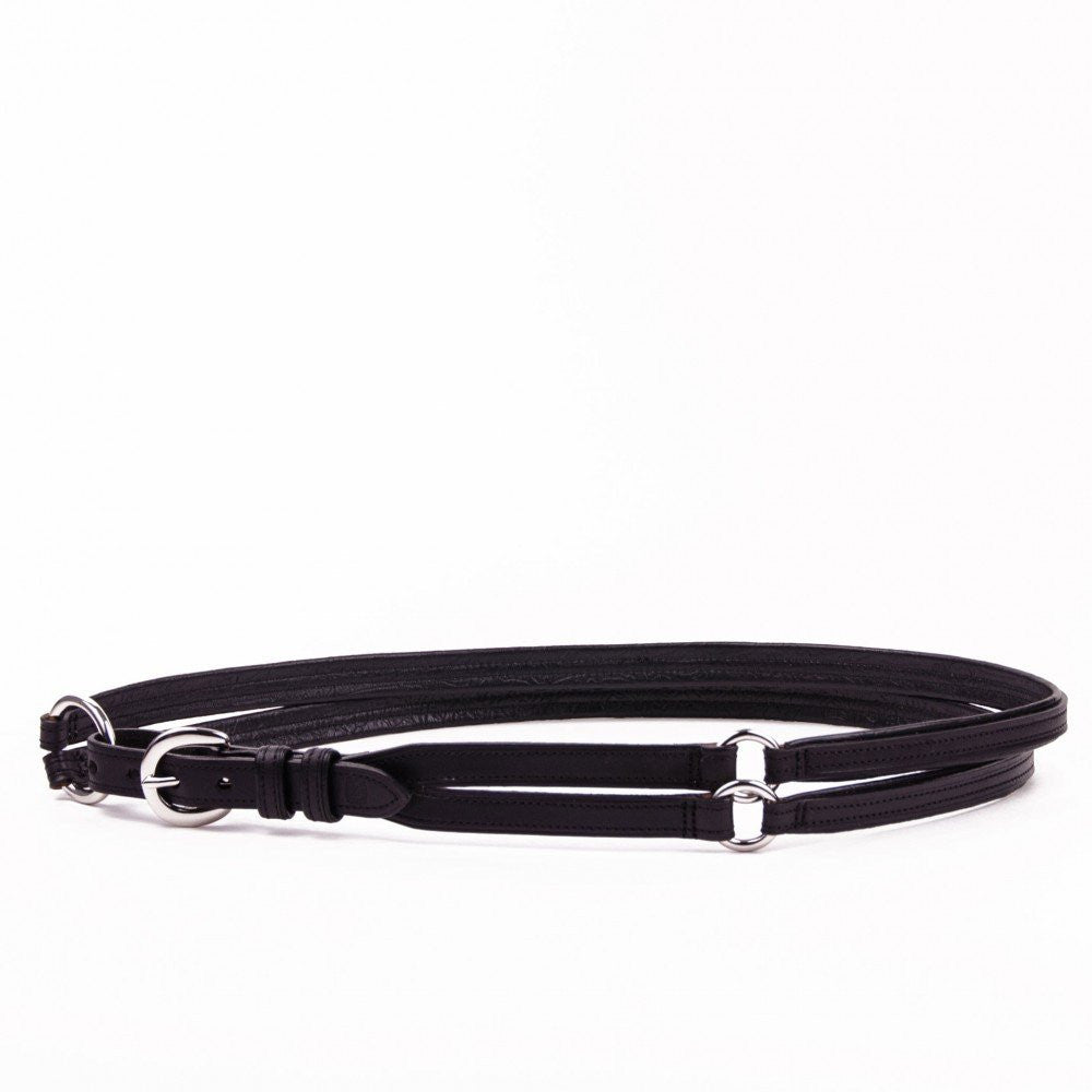 Clever with Leather Martingale Belt - Black - Saratoga Saddlery & International Boutiques