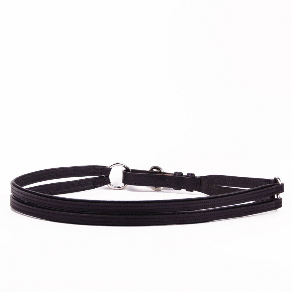 Clever with Leather Martingale Belt - Black - Saratoga Saddlery & International Boutiques