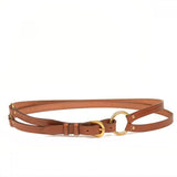 Clever with Leather Martingale Belt - Medium Brown - Saratoga Saddlery & International Boutiques