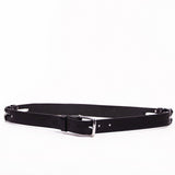 Clever with Leather Show Barn Belt - Black - Saratoga Saddlery & International Boutiques