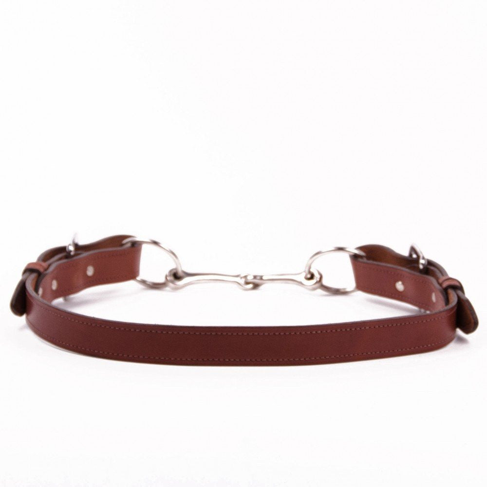 Clever with Leather Snaffle Bit Belt - Medium Brown - Saratoga Saddlery & International Boutiques
