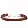 Clever with Leather Snaffle Bit Belt - Medium Brown - Saratoga Saddlery & International Boutiques