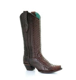 Corral Women's Python Boots in Brown A3658 - Saratoga Saddlery & International Boutiques