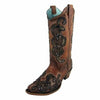 Corral Women's E1508 HONEY OVERLAY & EMBROIDERY & STUDS - Saratoga Saddlery & International Boutiques