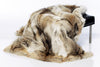 Luxury high quality Coyote Throw Full Skins 50x 60 with Ultrasuede backing - Saratoga Saddlery & International Boutiques