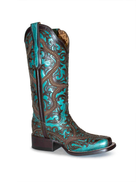 Corral Women's Boots Square Toe G1416 ss22 - Saratoga Saddlery & International Boutiques