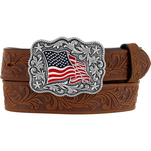 Justin American Pride Belt C30219 FW22 - Saratoga Saddlery & International Boutiques