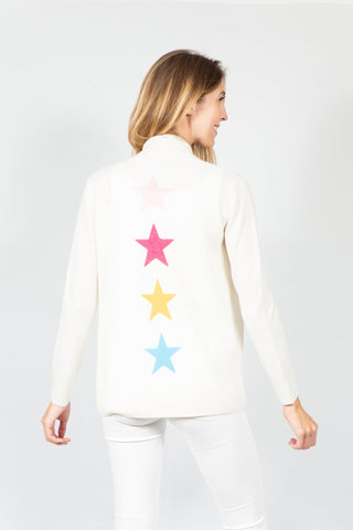 Two Bees Cashmere Star Stripe Cardigan