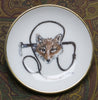 Artfully Equestrian Gold Band Coaster - Fox & Whip - Saratoga Saddlery & International Boutiques