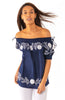 Gretchen Scott Garden Embroidered Cotton Top - Saratoga Saddlery & International Boutiques