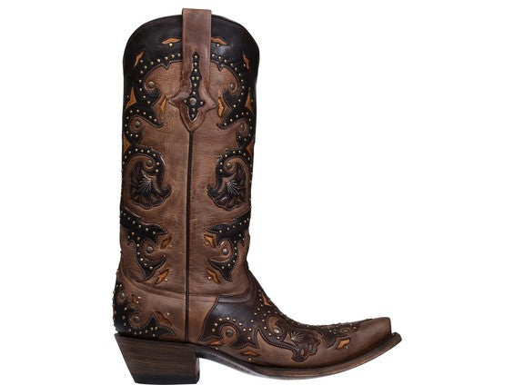 Lucchese Women's Fiona Stud Scarlette Boot - M5015 - Saratoga Saddlery & International Boutiques