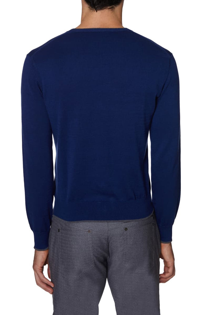 Hickey Freeman LS V-Neck Sweater GH7200NS - Saratoga Saddlery & International Boutiques