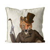 FabFunky Fox The Bounder Fox Pillow 18x18 - Saratoga Saddlery & International Boutiques