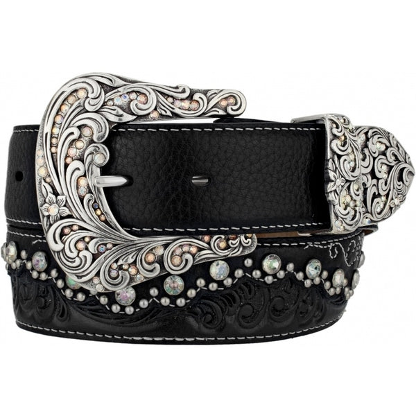 Justin Women's Kaitlyn Crystal Belt C50493 Black FW22 - Saratoga Saddlery & International Boutiques