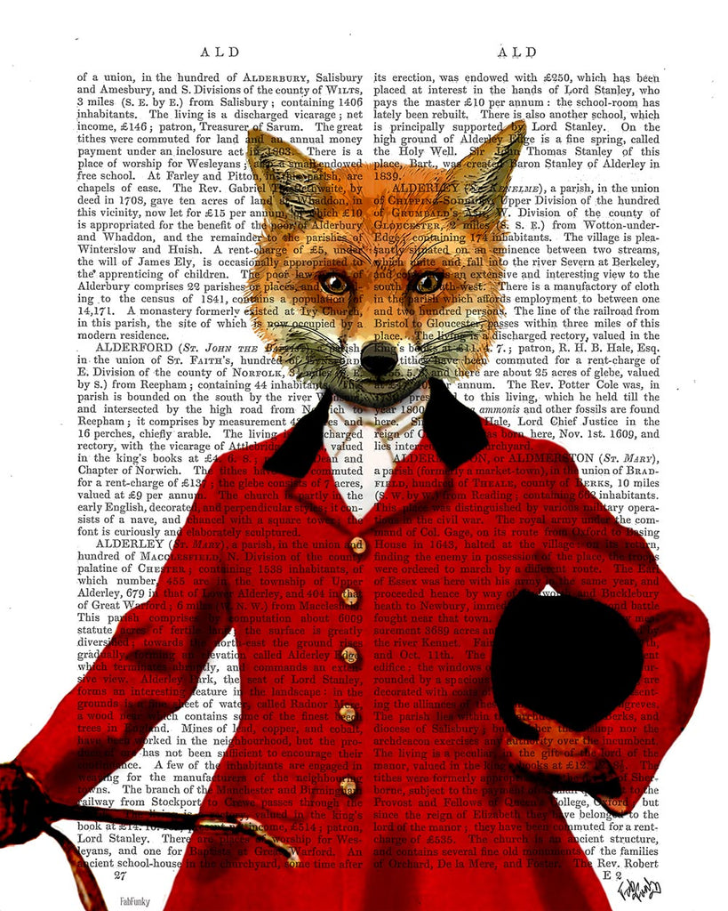 FabFunky Fox Hunter 2 in Portrait Book Print - Saratoga Saddlery & International Boutiques