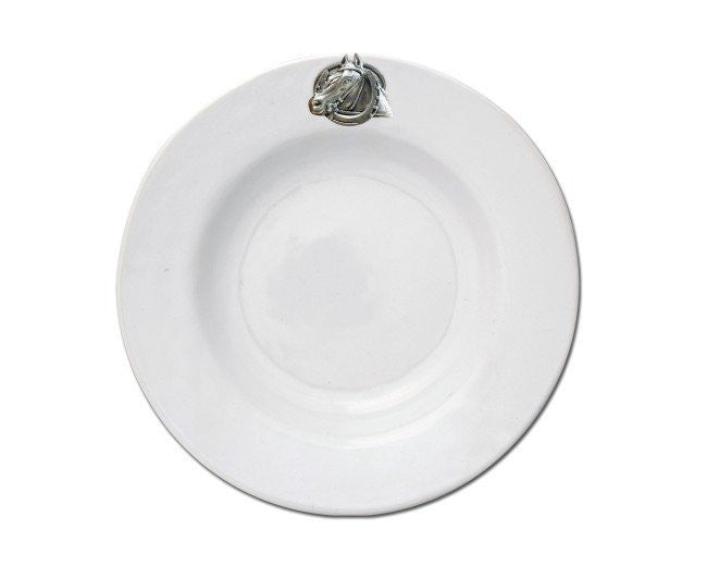 Vagabond House Equestrian Horseshoe Stoneware Soup Bowl - Saratoga Saddlery & International Boutiques