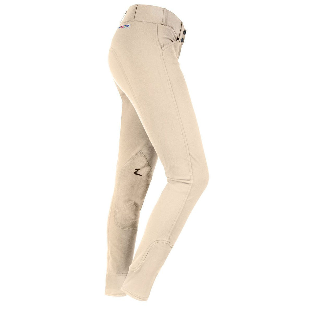 Horze Grand Prix Women's Extend Leather Knee Patch Breeches - Saratoga Saddlery & International Boutiques