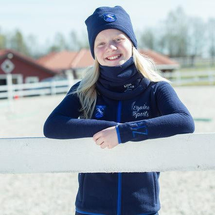 Horze Kids & Ponies Trine Fleece Jacket in Dark Blue - Saratoga Saddlery