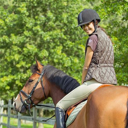 Horze Spirit Women's Knee Patch Active Tights in Light Brown - Saratoga Saddlery & International Boutiques