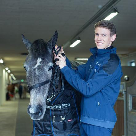 Horze Supreme Carson Sweatshirt in Dark Blue - Saratoga Saddlery & International Boutiques