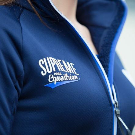 Horze Supreme Logan Women's Fleece Jacket in Dark Blue - Saratoga Saddlery
