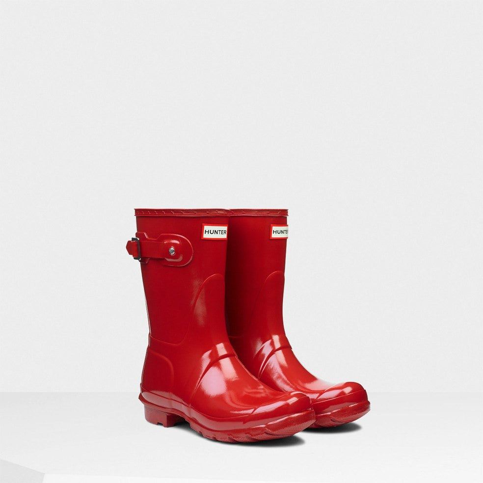 Hunter Short Original Short Gloss Rain Boot WFS1000RGL FW22 - Saratoga Saddlery & International Boutiques