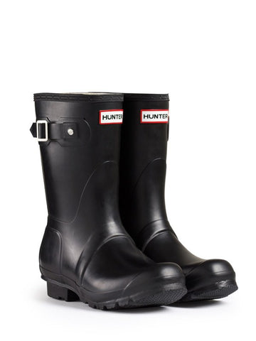 Short black clearance hunter rain boots