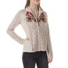 Icelandic Women's Bianca Full Zip Sweater in Natural - Saratoga Saddlery & International Boutiques