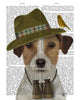FabFunky Jack Russell Bird Watcher Dog Book Print - Saratoga Saddlery & International Boutiques
