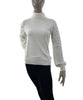 Leo & Ugo Women's Sweater W/ Gemmed Sleeves in Ivory - Saratoga Saddlery & International Boutiques