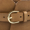 Linea Pelle Wide Braided Waist Belt Cognac - Saratoga Saddlery & International Boutiques