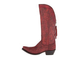 Lucchese Women's Vera Tassel Zip Boot M4909 - Black Cherry - Saratoga Saddlery & International Boutiques