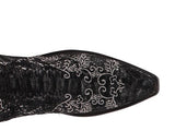 Lucchese N4717 Women's Black & Silver Python Print Boot - Saratoga Saddlery & International Boutiques