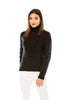 M.Miller Women's Laura Cable Cashmere Sweater in Black - Saratoga Saddlery & International Boutiques