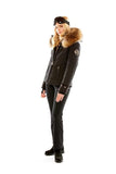 M. Miller Christina Black Quilted Jacket With Natural Finn Racoon - Saratoga Saddlery & International Boutiques