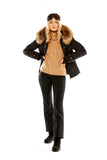 M. Miller Christina Black Quilted Jacket With Natural Finn Racoon - Saratoga Saddlery & International Boutiques