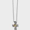 Brighton Meridian Two Tone Mini Cross Necklace JM7290 FW22 - Saratoga Saddlery & International Boutiques