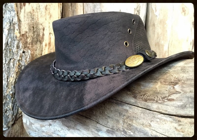 Outback Survival Gear Wellington Breeze Goat Hat H8201 Coffee - Saratoga Saddlery & International Boutiques