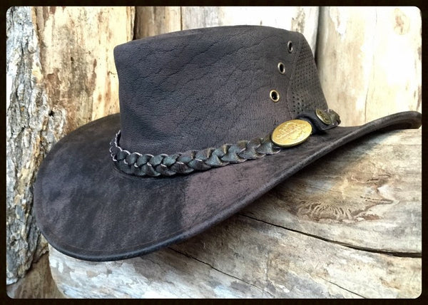 Outback Survival Gear Wellington Breeze Goat Hat H8201 Coffee - Saratoga Saddlery & International Boutiques