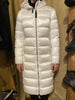 Parajumpers Leah Womens Long Jacket in white FW22up - Saratoga Saddlery & International Boutiques