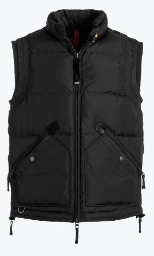 Parajumpers Vest Kobuk Men's in Black PMJCKMA05 ON SALE