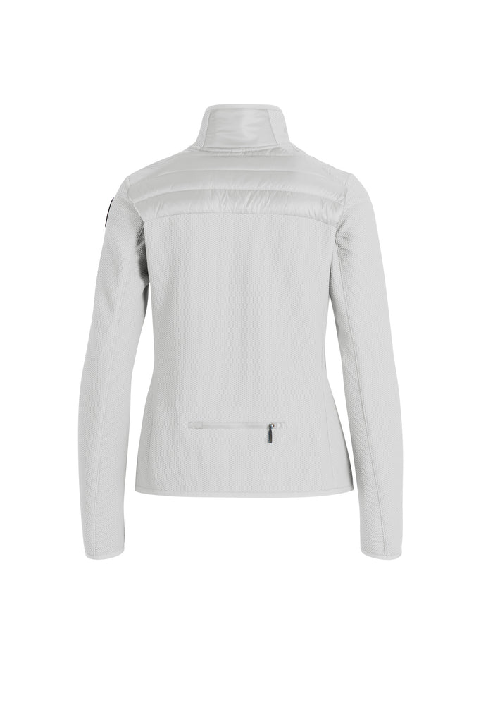 Parajumpers Olivia Women's Knit Fleece Jacket in Off-White - Saratoga Saddlery & International Boutiques