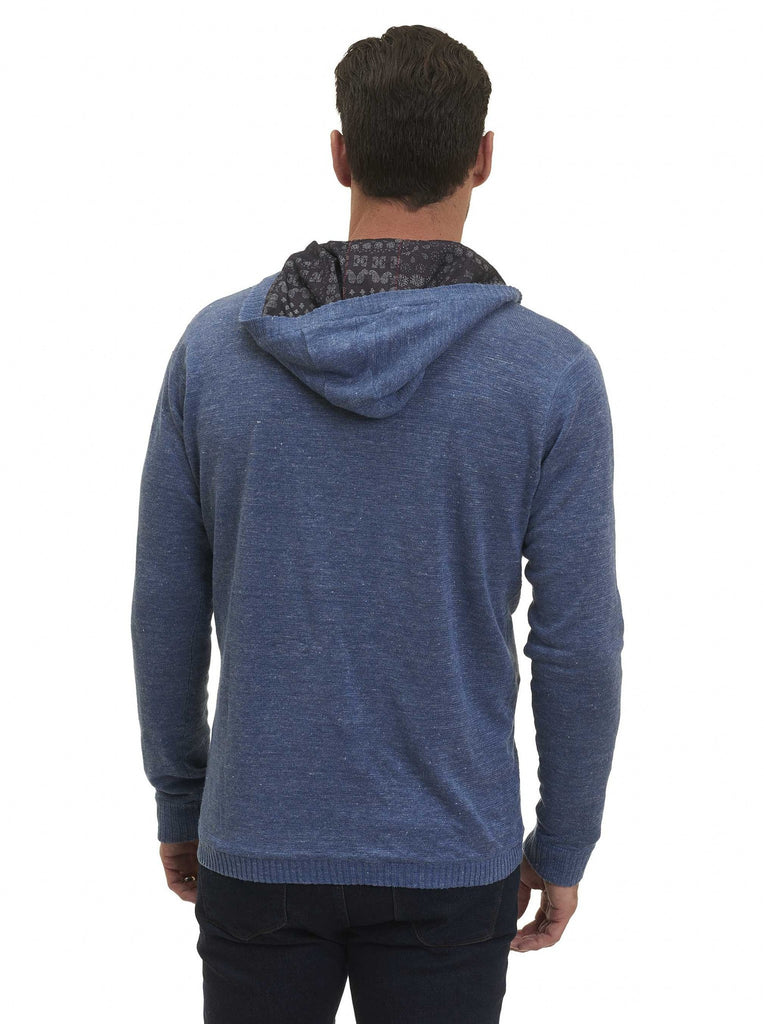 Robert Graham INDUS River Hoodie Shirt in Blue - Saratoga Saddlery & International Boutiques