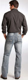 Rock & Roll Cowboy Men's Double Barrel Jeans in Light Wash - Saratoga Saddlery & International Boutiques