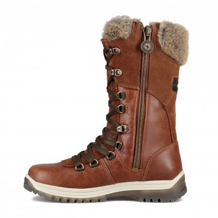 Santana Canada Women's Luxury Winter Boot Marinda in Cognac Made in Italy - Saratoga Saddlery & International Boutiques