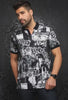 Au Noir Men's Pidilla Polo Shirt in Black and White