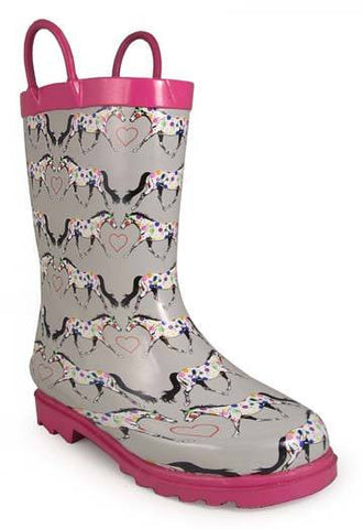 Corral Teens T0021 White Glitter Boots SS22