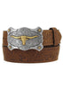 Justin Kid's Aged Bark Little Texas Western Belt C60119 FW22