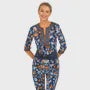 Gretchen Scott Split neck Topkapi in Navy SS23
